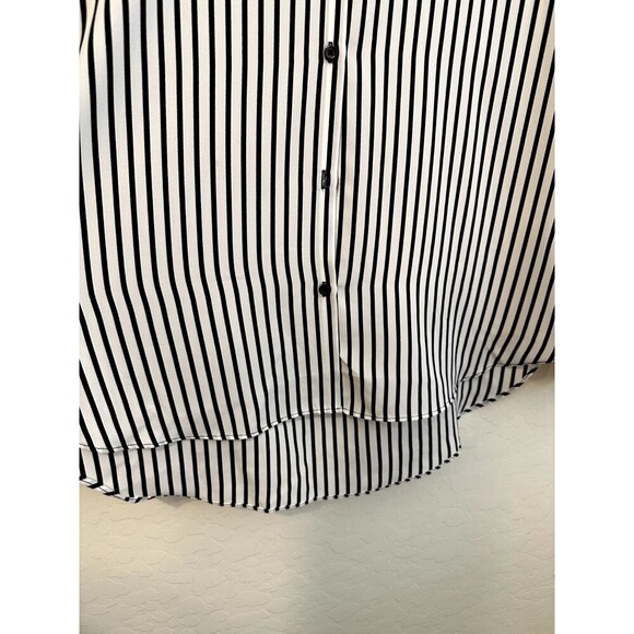 Metaphor Womans Striped Button Down Top Size XL Career Retro Capsule NWT - Picture 7 of 10